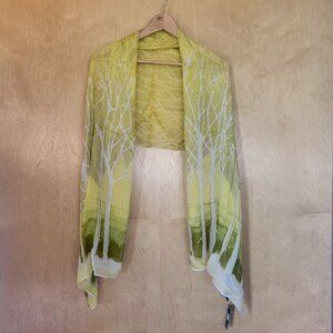 Vivante by VSA Watercolor Tree Oblong Scarf